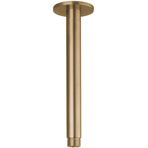 Additional image for Ceiling Mounted Shower Arm (Brushed Brass).