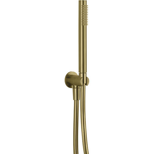 Additional image for Shower Handset & Bracket Outlet (Brushed Brass).