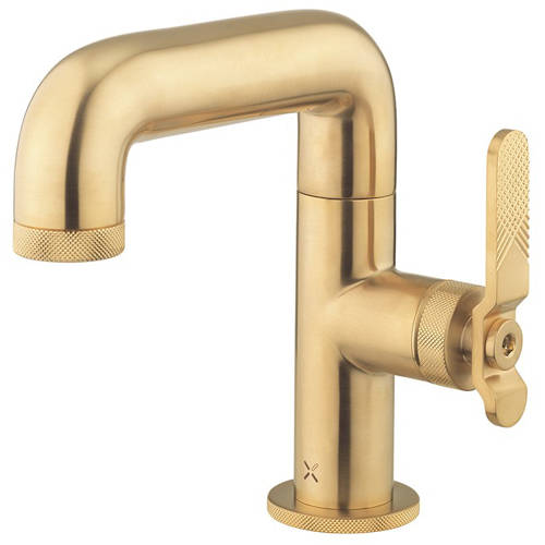 Additional image for Basin Mixer Tap With Lever Handle (Brushed Brass).