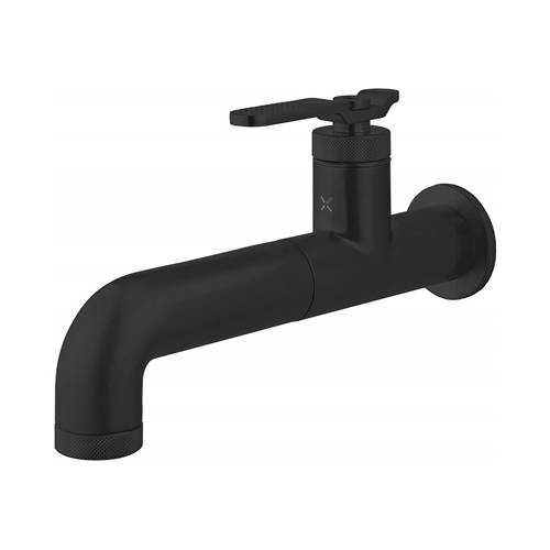 Additional image for Single Hole Wall Mounted Basin Mixer Tap (Matt Black).