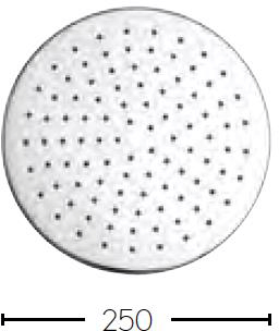 Additional image for Round Shower Head 250mm (Brushed Brass).