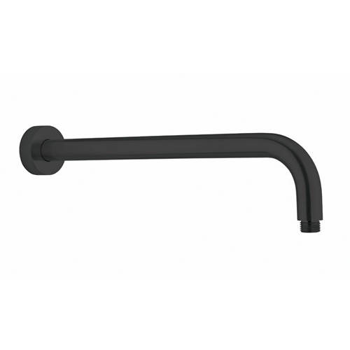 Additional image for Wall Mounded Shower Arm 400mm (Matt Black).