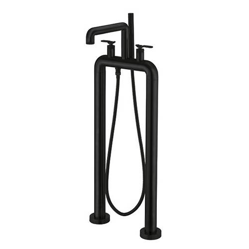 Additional image for Free Standing BSM Tap With Lever Handles (Matt Black).