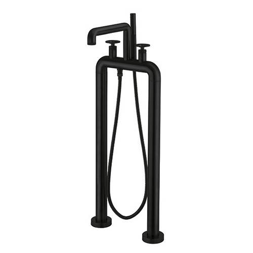 Additional image for Free Standing BSM Tap With Wheel Handles (Matt Black).