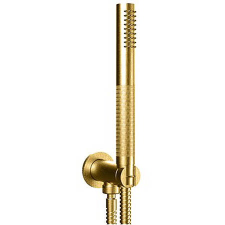 Additional image for Wall Outlet & Shower Handset (Brushed Brass).