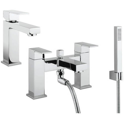 Additional image for Basin & Bath Shower Mixer Tap Pack (Chrome).