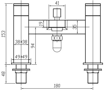 Additional image for Basin & Bath Shower Mixer Tap Pack (Chrome).