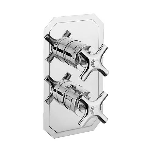 Additional image for Thermostatic Shower Valve (2 Outlet, Crosshead).