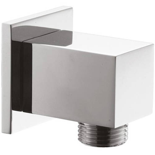 Additional image for Square Shower Wall Outlet (Chrome).