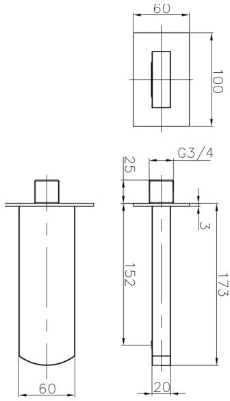 Additional image for Bath Spout (Chrome).