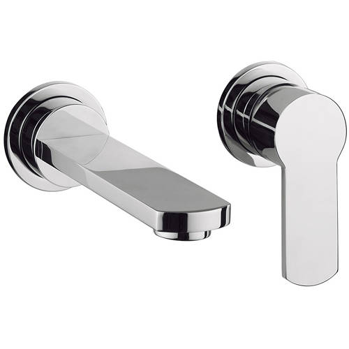 Additional image for Wall Mounted Basin Mixer Tap (Chrome).