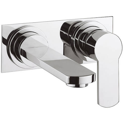 Additional image for Wall Mounted Basin Mixer Tap (Chrome).