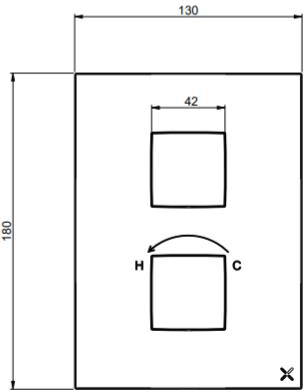 Additional image for Crossbox 1 Outlet Shower Valve (S Steel).