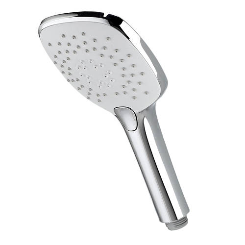 Additional image for Airstream Shower Handset With 3 Functions (Chrome & White)