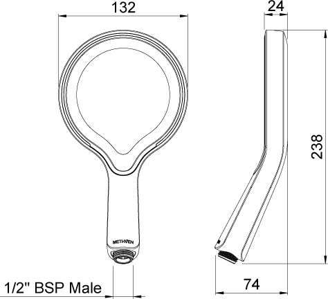 Additional image for Aurajet Aio Shower Handset (Chrome).