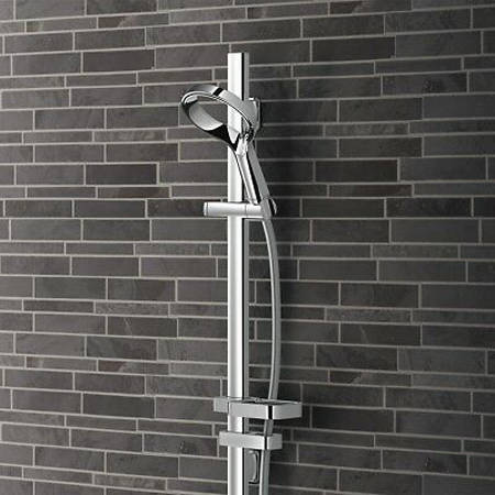 Additional image for Aurajet Aio Rail Shower (Chrome).