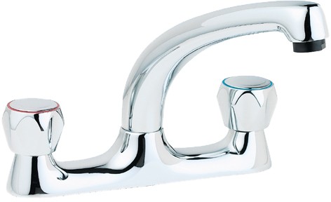 Additional image for Dual Flow Kitchen Tap With Swivel Spout (Chrome).