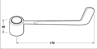 Additional image for Lever Bath Taps With 6" Long Handles (Pair).