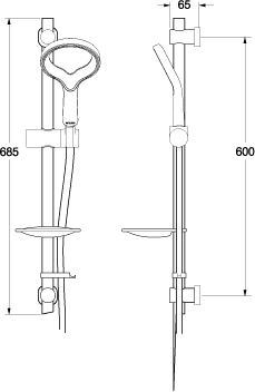 Additional image for Aurajet Aio Easy Fit Shower Kit (Chrome).