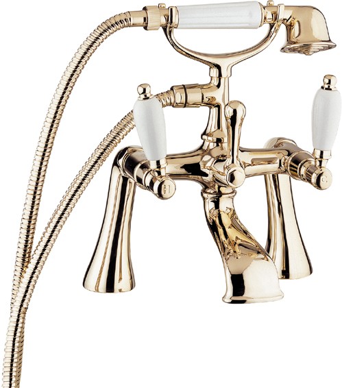 Additional image for Bath Shower Mixer Tap With Shower Kit (Gold).
