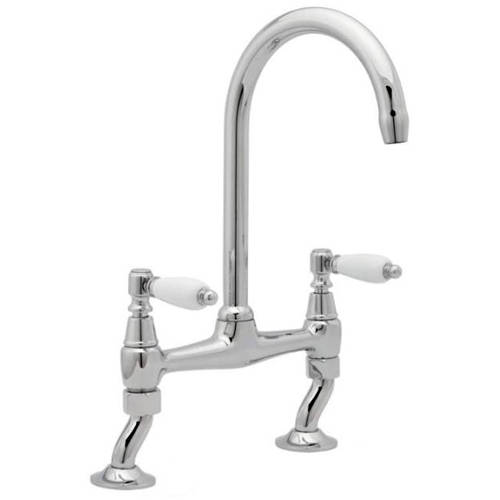 Additional image for Bridge Sink Mixer Kitchen Tap (Chrome).