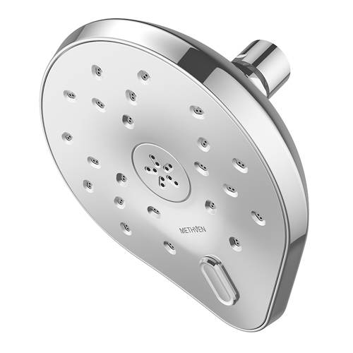 Additional image for Kaha Wall Shower Head With 2 Spray Functions (Chrome).