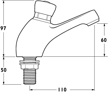 Additional image for Preset Non-Concussive Basin Taps (pair).