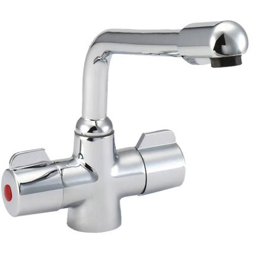Additional image for Kitchen Tap With Twin Handles (Chrome).