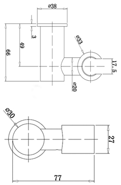 Additional image for Round Shower Handset Parking Bracket (Chrome).