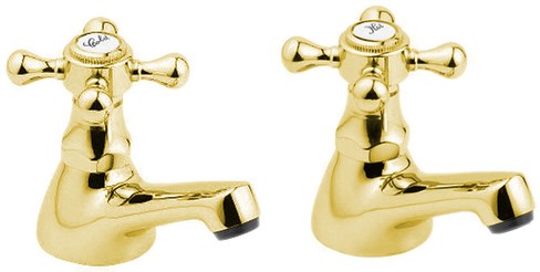 Additional image for Bath Taps (Pair, Gold).