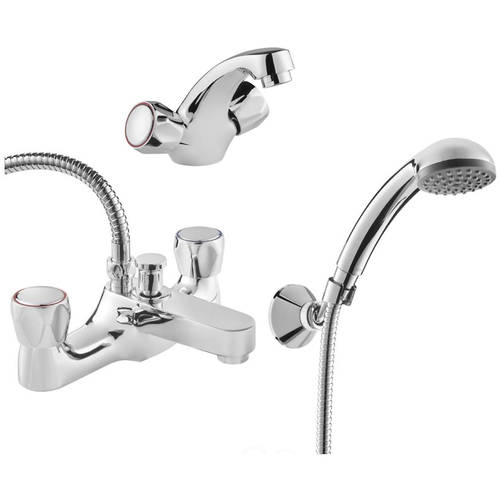 Additional image for Mono Basin & BSM Tap Pack (Chrome).
