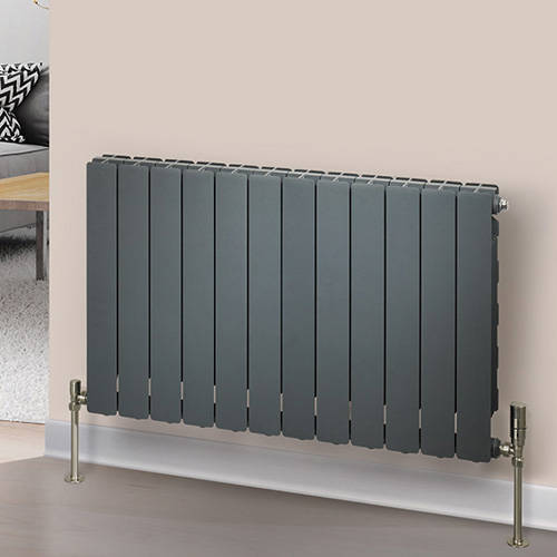 Additional image for Horizontal Aluminium Radiator 980x407 (Volcanic)