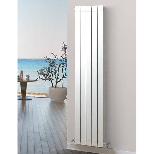 Additional image for Vertical Aluminium Radiator 500x1466 (White).