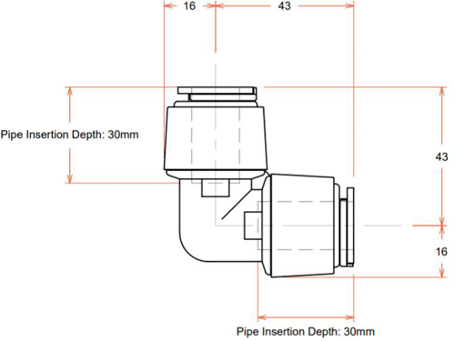 Additional image for 5 x Push Fit Elbows (15mm).
