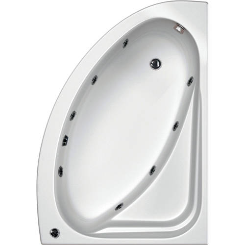 Additional image for Orlando RH Corner Whirlpool Bath With 8 Jets & Panel, 1500x1040.