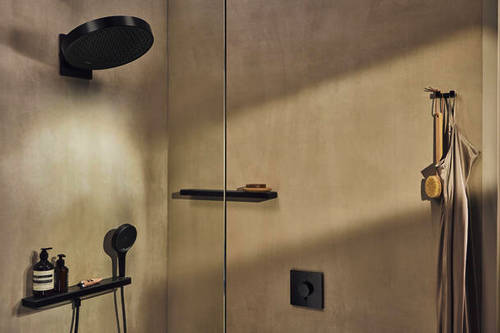 Additional image for Rainfinity Overhead Shower With 1 Jet (360mm, Brushed Black Chrome)