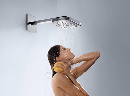 Additional image for Raindance 3 Jet Shower Head & Arm (300x190, White & Chrome).