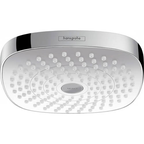 Additional image for Croma Select E 180 2 Jet Shower Head (180x180, White & Chrome).