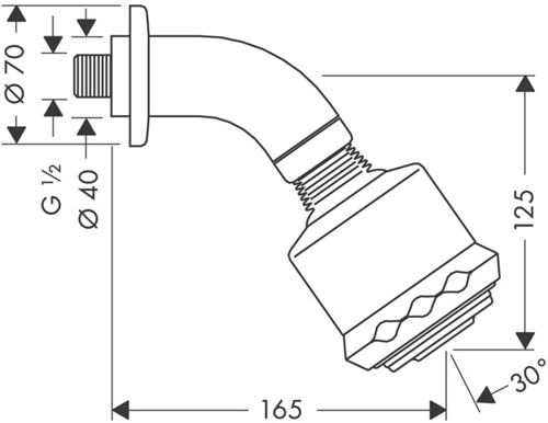 Additional image for Clubmaster 3 Jet Shower Head With Wall Mounting Arm (85mm).