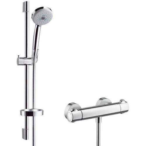 Additional image for Ecostat Combi Shower Set With 650mm Slide Rail & 3 Jet Handset.