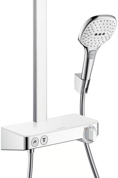 Additional image for Raindance Select E 300 2 Jet Shower Pack (White & Chrome).