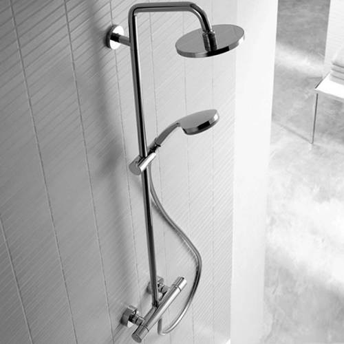 Additional image for Croma 220 Air 1 Jet Showerpipe Pack (Chrome).