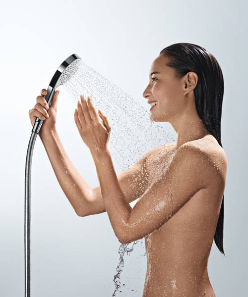 Additional image for Croma Select S Eco Semipipe Shower Pack (White & Chrome).