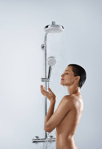 Additional image for Crometta 160 1 Jet Showerpipe Pack (Chrome).