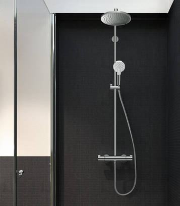 Additional image for Crometta S 240 1 Jet Showerpipe Pack With EcoSmart (Chrome).