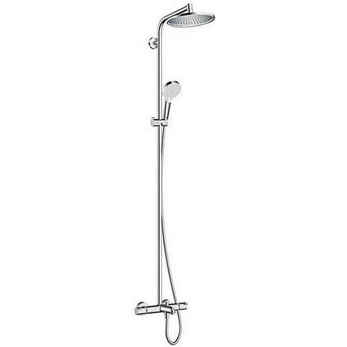 Additional image for Crometta S 240 1 Jet Showerpipe Pack With Bath Filler Spout.