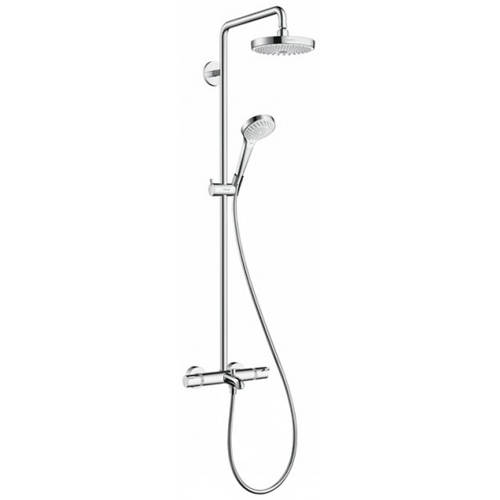 Additional image for Croma Select S 180 2 Jet Showerpipe Pack With Bath Filler Spout.