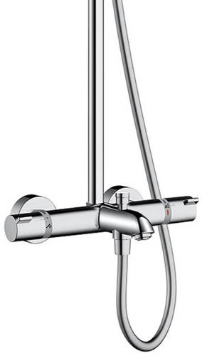Additional image for Croma Select S 180 2 Jet Showerpipe Pack With Bath Filler Spout.