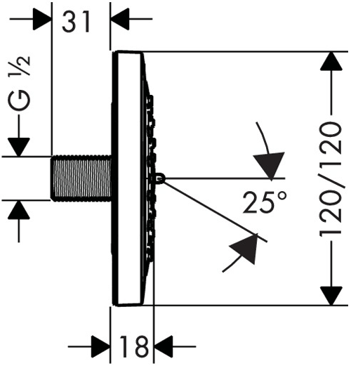 Additional image for 4 x Body Jets - Body Shower 100 (Chrome).