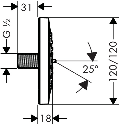 Additional image for 1 x Body Jet - Body Shower 100 (White & Chrome).